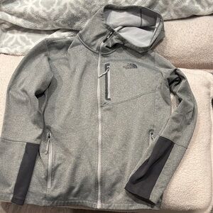 The North Face Light Gray Softshell Jacket